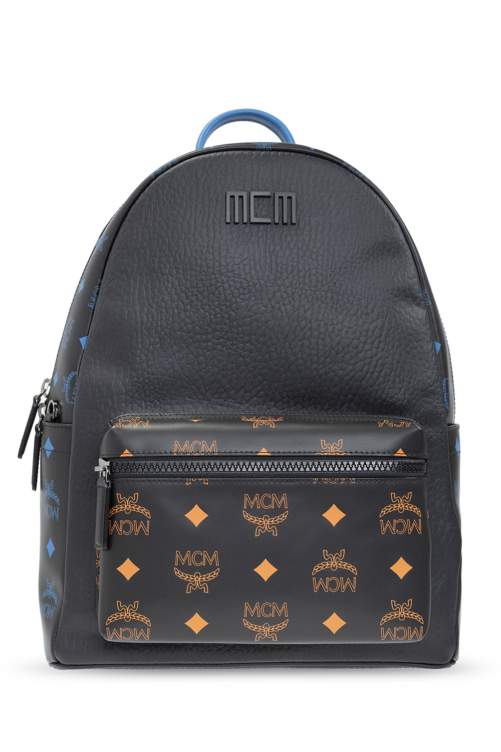 Mcm backpack nylon on sale black